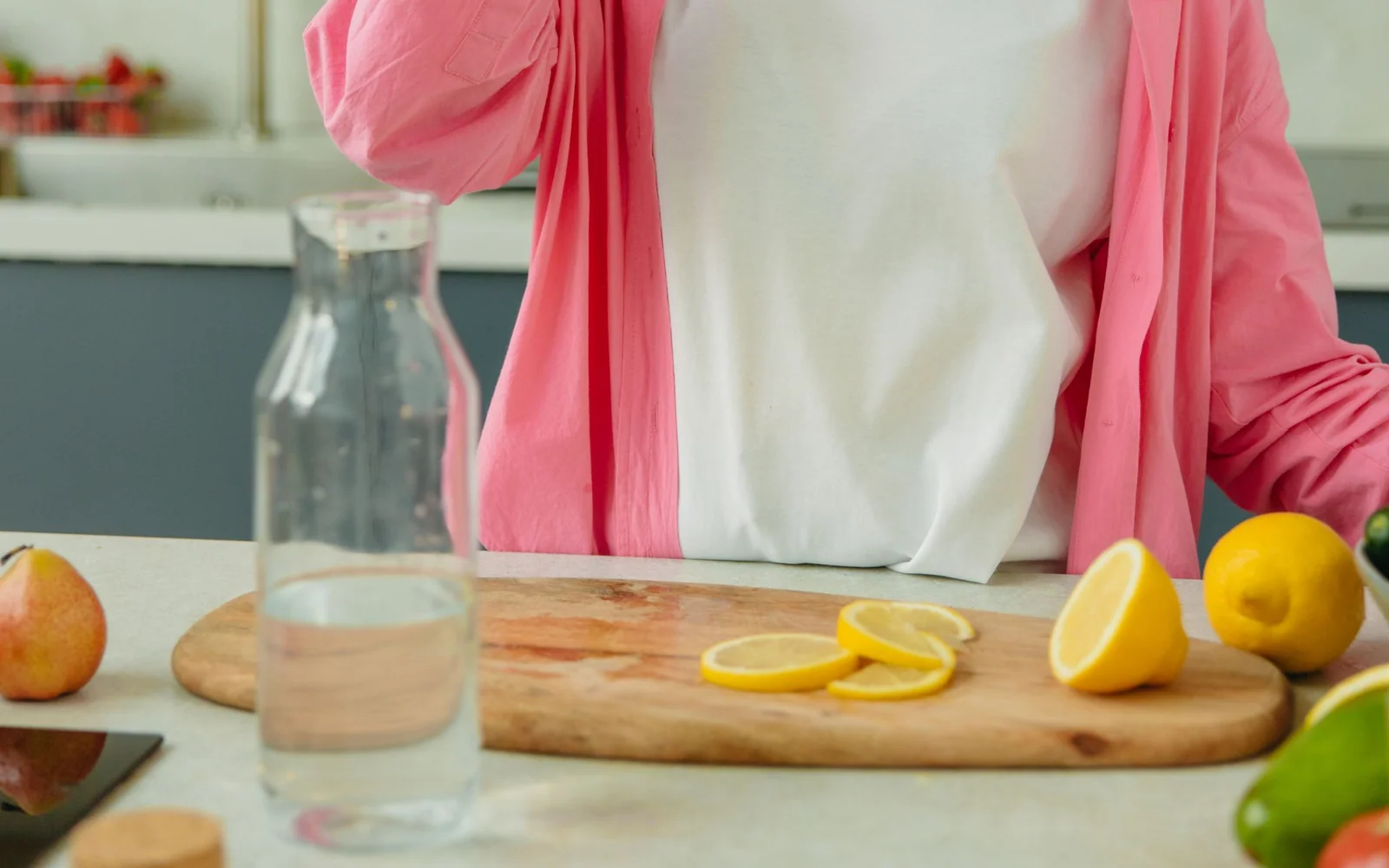 No-cook breakfast ingredients arranged on a bright kitchen counter